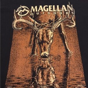 Magellan Outdoors Black and Brown Deer Graphic Tee